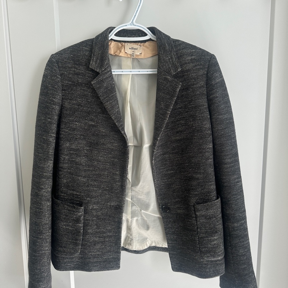 Wilfred Charcoal Tweed Blazer